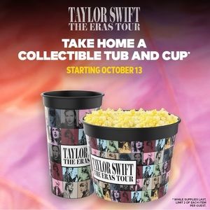 Taylor Swift Popcorn Bucket and Cup Set